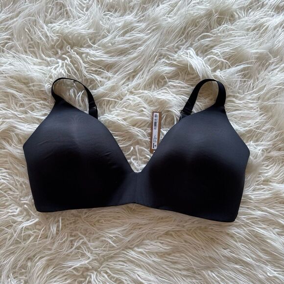 Skims Wireless Form T-shirt Bra Onyx Size 44DD - Picture 2 of 11